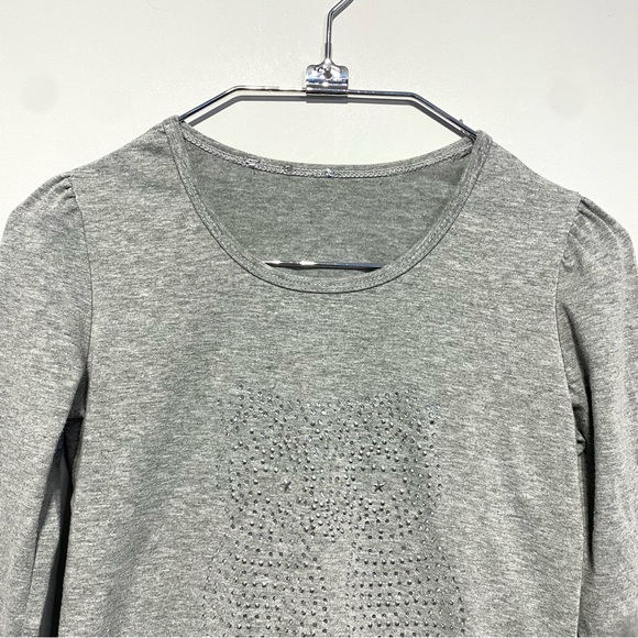 *FREE WITH PURCHASE*Junior Girls Long Sleeve Owl Rhinestone Tunic / 12 - Picture 2 of 9